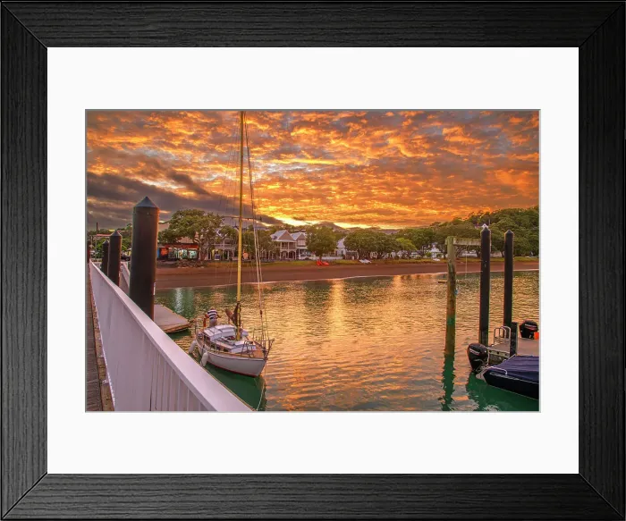 Framed Print : New Zealand, North Island, Northland, Bay of Islands, Russel Framed Print : New Zealand, North Island, Northland, Bay of Islands, Russel