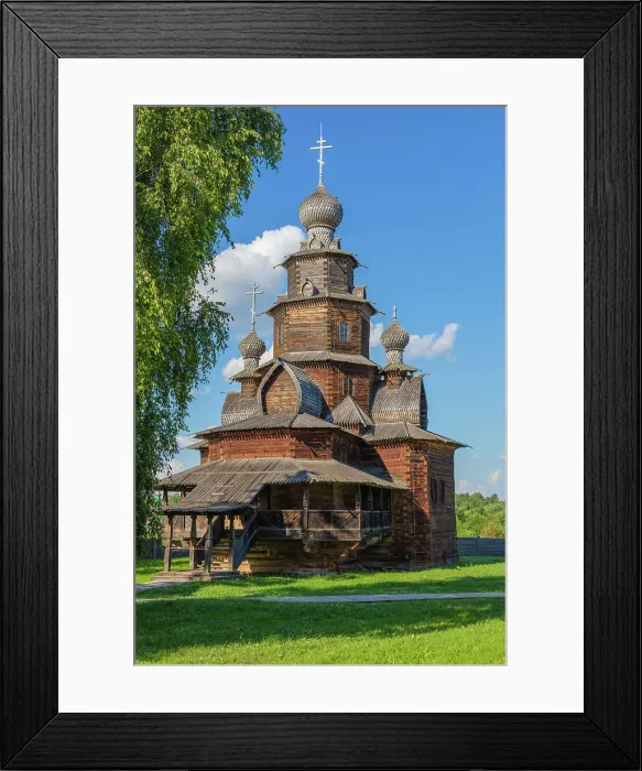 Framed Print : Wooden Transfiguration church, 1756, Museum of Wooden Architecture, Suzdal, Vladimir region, Russia Framed Print : Wooden Transfiguration church, 1756, Museum of Wooden Architecture, Suzdal, Vladimir region, Russia