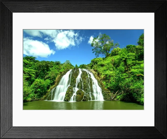 Framed Print : New Zealand, North Island, Waikino, Owharoa Falls Framed Print : New Zealand, North Island, Waikino, Owharoa Falls