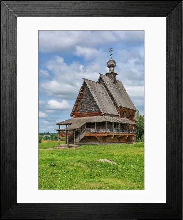Framed Print : Wooden St. Nicholas Church, 1766, Suzdal Kremlin, Suzdal, Vladimir region, Russia