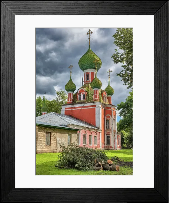 Framed Print : Cathedral of Vladimir icon of Holy Virgin, 1749, Pereslavl-Zalessky, Yaroslavl region, Russia