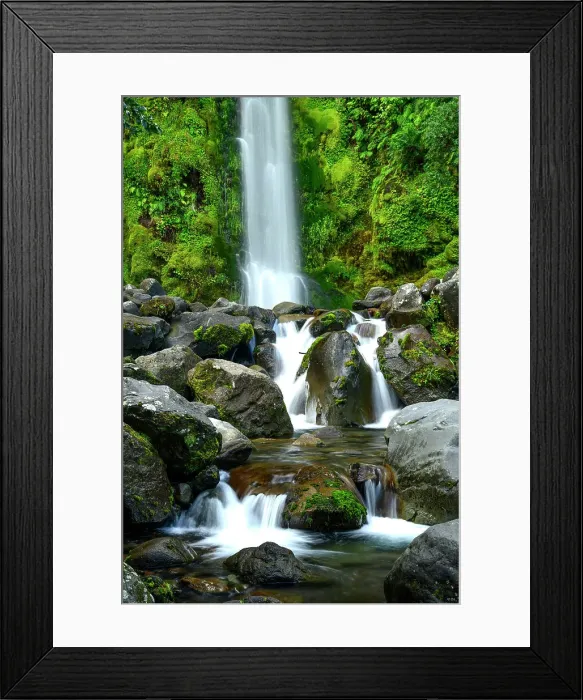 Framed Print : New Zealand, North Island, Egmont National Park, Dawson Falls Framed Print : New Zealand, North Island, Egmont National Park, Dawson Falls