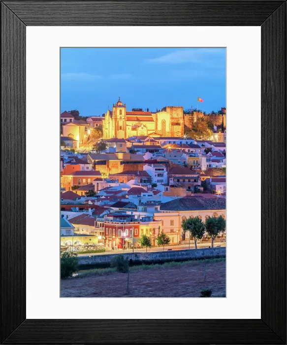 Framed Print : Dusk Image of Silves, Silves, Algarve, Portugal Framed Print : Dusk Image of Silves, Silves, Algarve, Portugal