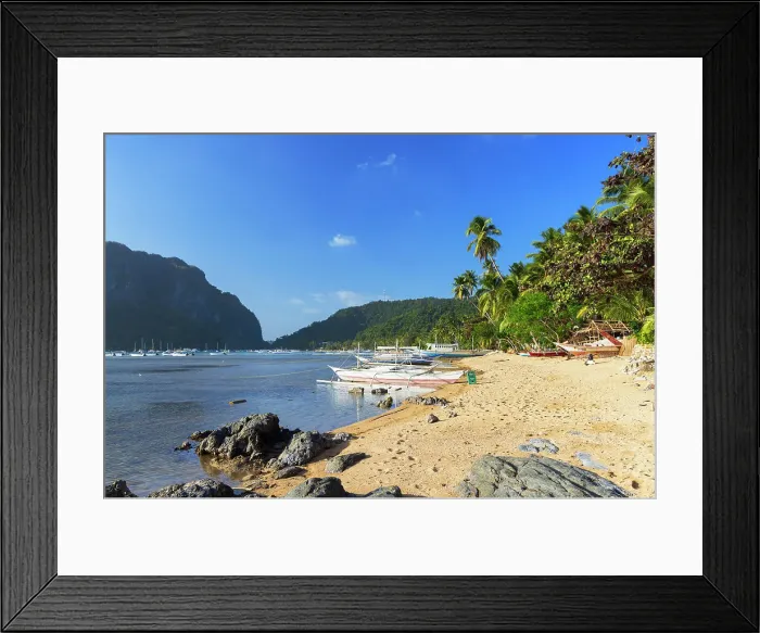 Framed Print : Corong Corong Beach, El Nido, Bacuit Bay, Palawan, Philippines Framed Print : Corong Corong Beach, El Nido, Bacuit Bay, Palawan, Philippines