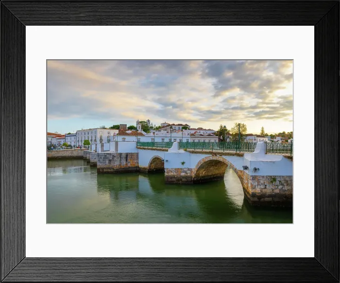 Framed Print : The Tavira Roman Bridge over the River Gilao, Tavira, Algarve, Portugal Framed Print : The Tavira Roman Bridge over the River Gilao, Tavira, Algarve, Portugal