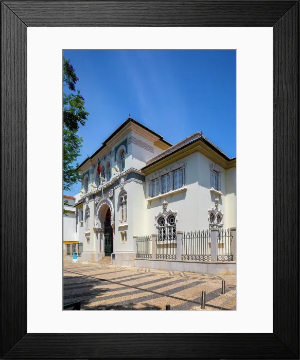 Framed Print : Bank of Portugal Building, Faro, Algarve, Portugal