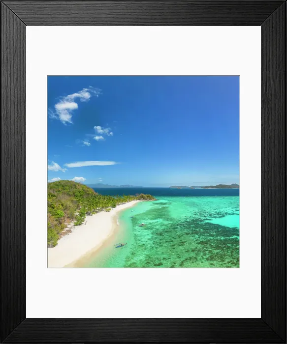 Framed Print : Malcupuya Island, Calamian Islands, Coron, Palawan, Philippines Framed Print : Malcupuya Island, Calamian Islands, Coron, Palawan, Philippines