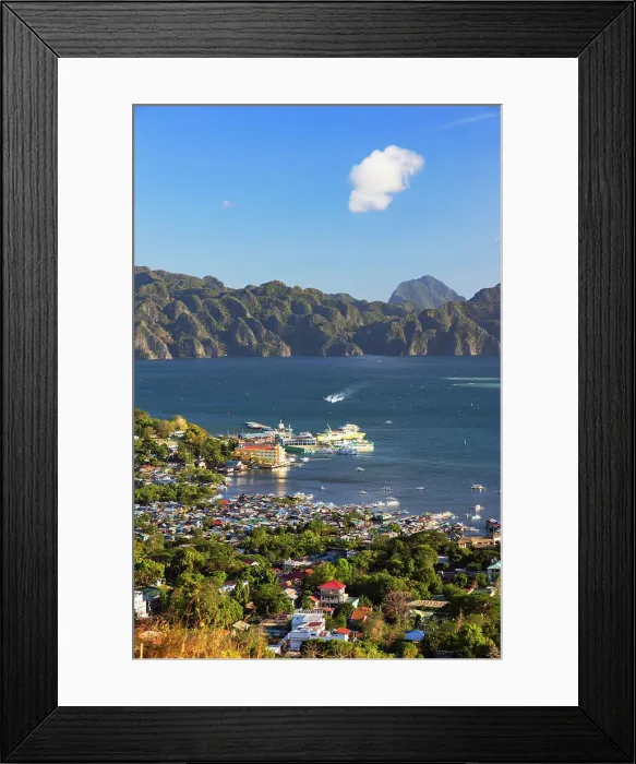 Framed Print : Coron Town, Palawan, Philippines Framed Print : Coron Town, Palawan, Philippines
