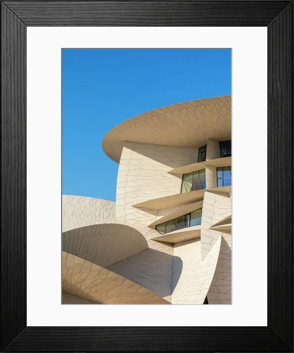 Framed Print : National Museum of Qatar, Doha, Qatar, West Asia Framed Print : National Museum of Qatar, Doha, Qatar, West Asia