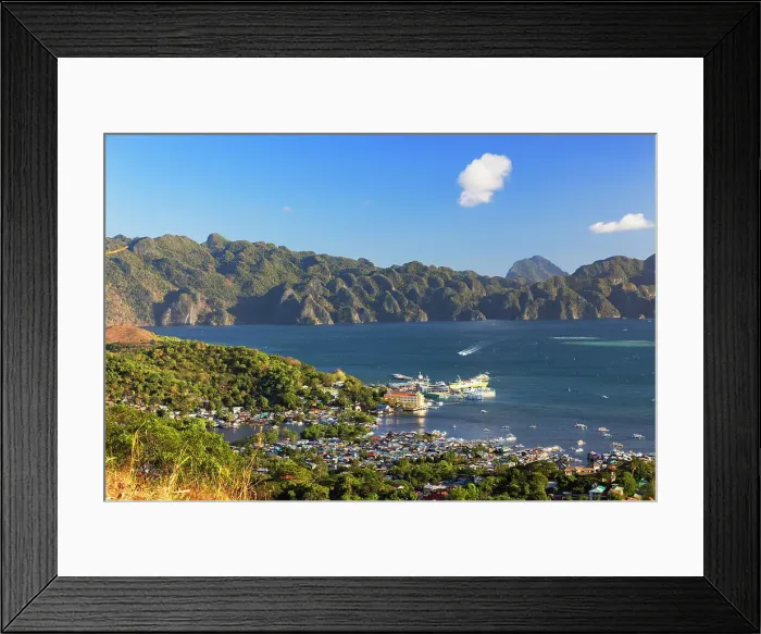 Framed Print : Coron Town, Palawan, Philippines Framed Print : Coron Town, Palawan, Philippines