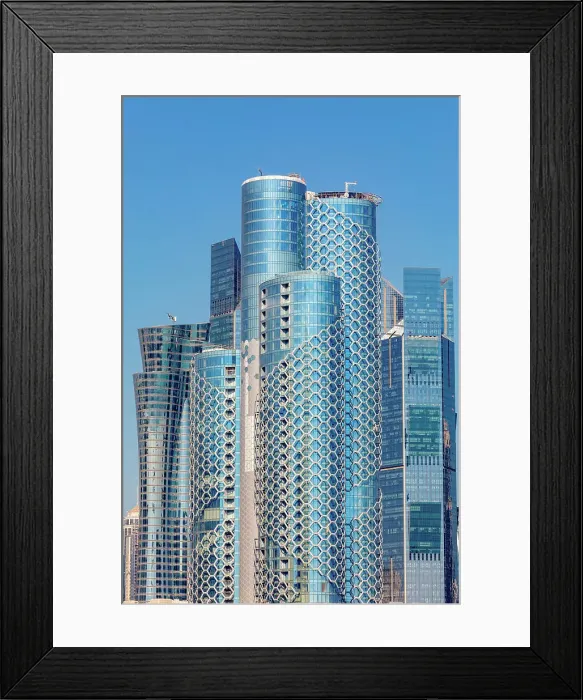 Framed Print : Doha Skyline, Doha, Qatar, West Asia