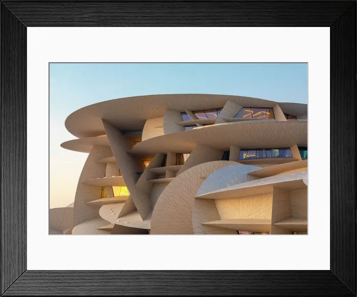 Framed Print : National Museum of Qatar, Doha, Qatar, West Asia Framed Print : National Museum of Qatar, Doha, Qatar, West Asia