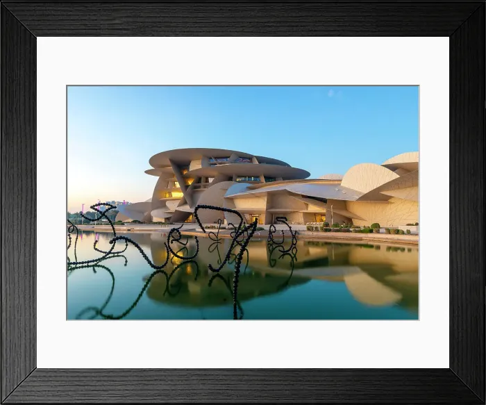 Framed Print : National Museum of Qatar, Doha, Qatar, West Asia Framed Print : National Museum of Qatar, Doha, Qatar, West Asia