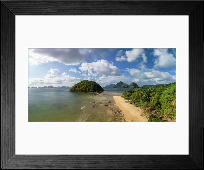 Framed Print : Las Cabanas beach, El Nido, Bacuit Bay, Palawan, Philippines Framed Print : Las Cabanas beach, El Nido, Bacuit Bay, Palawan, Philippines