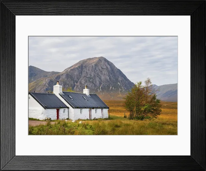 Framed Print : Black Rock Cottage, Glencoe, Highlands, Scotland Framed Print : Black Rock Cottage, Glencoe, Highlands, Scotland