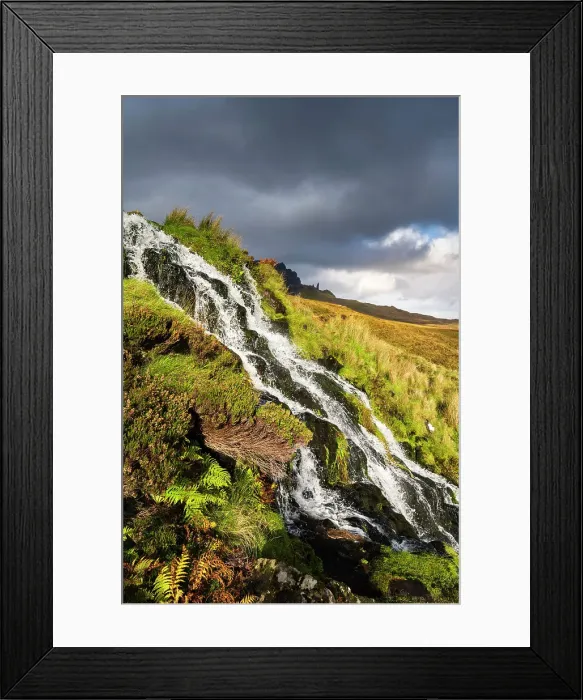Framed Print : Brides Veil Falls, Isle of Skye, Scotland Framed Print : Brides Veil Falls, Isle of Skye, Scotland