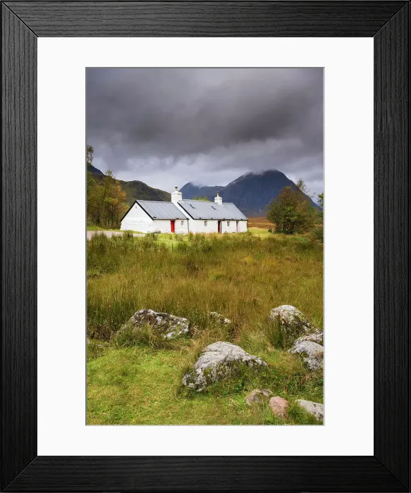 Framed Print : Black Rock Cottage, Glencoe, Highlands, Scotland Framed Print : Black Rock Cottage, Glencoe, Highlands, Scotland