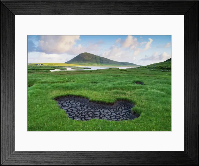 Framed Print : Salt Marsh, Isle of Lewis, Lewis & Harris, Outer Hebrides, Scotland