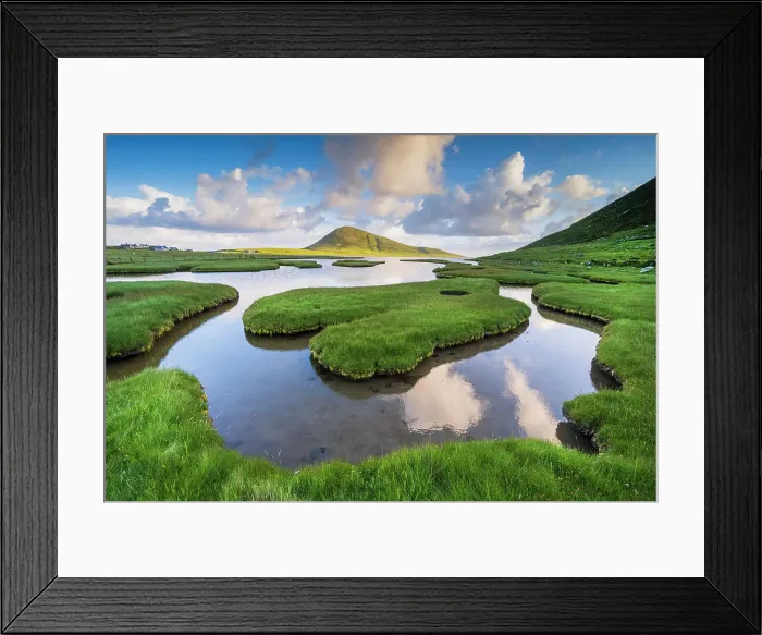Framed Print : Salt Marsh, Isle of Lewis, Lewis & Harris, Outer Hebrides, Scotland