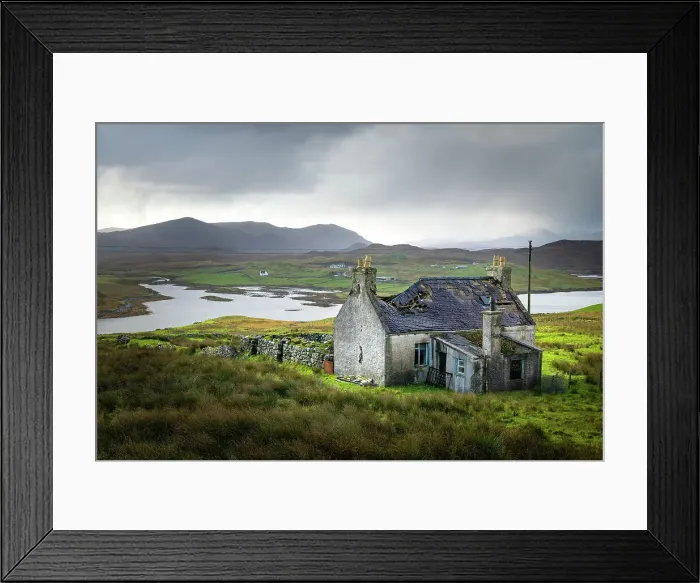 Framed Print : Abandoned croft house in Balallan, Isle of Lewis, Outer Hebrides, Scotland Framed Print : Abandoned croft house in Balallan, Isle of Lewis, Outer Hebrides, Scotland