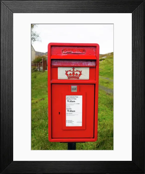 Framed Print : Royal Mail post box in a small village of Finsbay, Isle of Harris, Outer Hebrides, Scotland Framed Print : Royal Mail post box in a small village of Finsbay, Isle of Harris, Outer Hebrides, Scotland