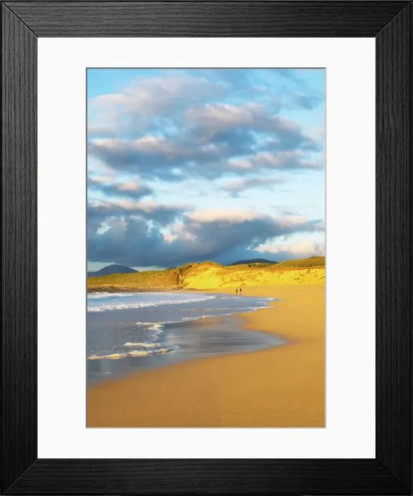 Framed Print : Sunset over Traigh Scarista (Scarista beach), with the north Harris Hills in the background, Isle of Harris, Outer Hebrides, Scotland Framed Print : Sunset over Traigh Scarista (Scarista beach), with the north Harris Hills in the background, Isle of Harris, Outer Hebrides, Scotland
