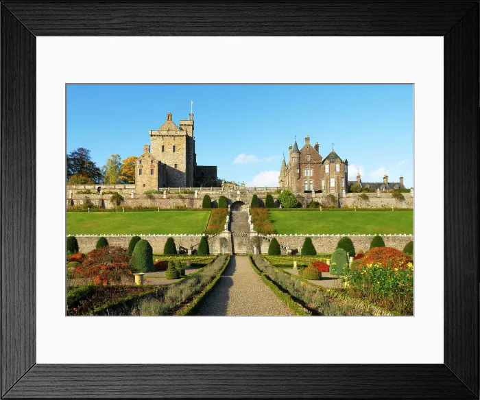 Framed Print : Drummond Castle and Gardens, Perthshire, Highlands, Scotland