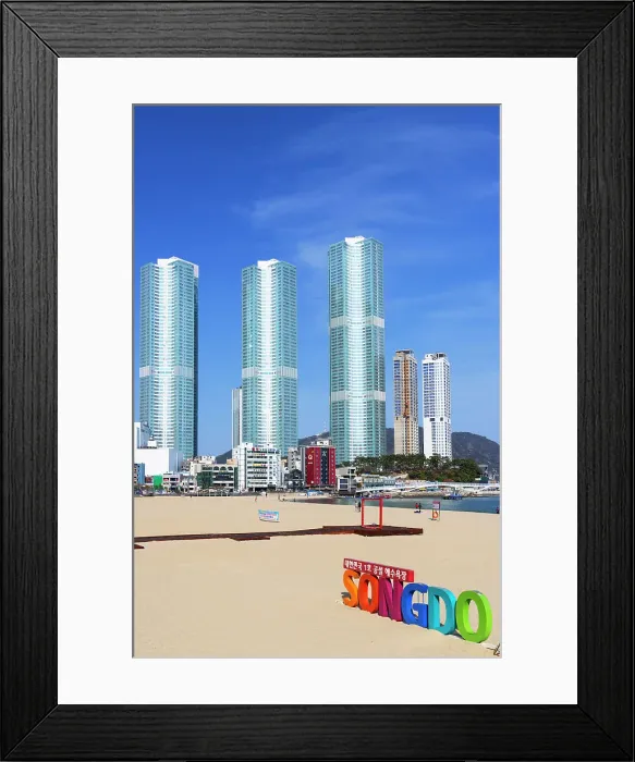 Framed Print : Songdo beach, Busan, South Korea Framed Print : Songdo beach, Busan, South Korea
