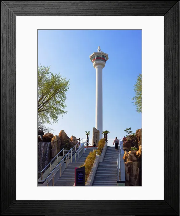 Framed Print : Diamond (Busan) Tower in Yongdusan Park, Busan, South Korea Framed Print : Diamond (Busan) Tower in Yongdusan Park, Busan, South Korea