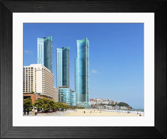 Framed Print : Haeundae Beach, Busan, South Korea Framed Print : Haeundae Beach, Busan, South Korea