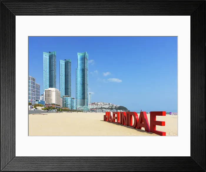 Framed Print : Haeundae Beach, Busan, South Korea Framed Print : Haeundae Beach, Busan, South Korea