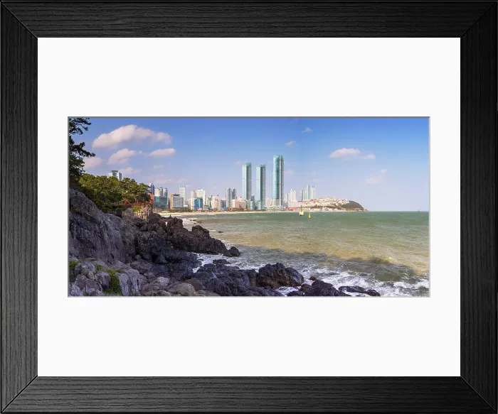Framed Print : Haeundae beach, Busan, South Korea Framed Print : Haeundae beach, Busan, South Korea