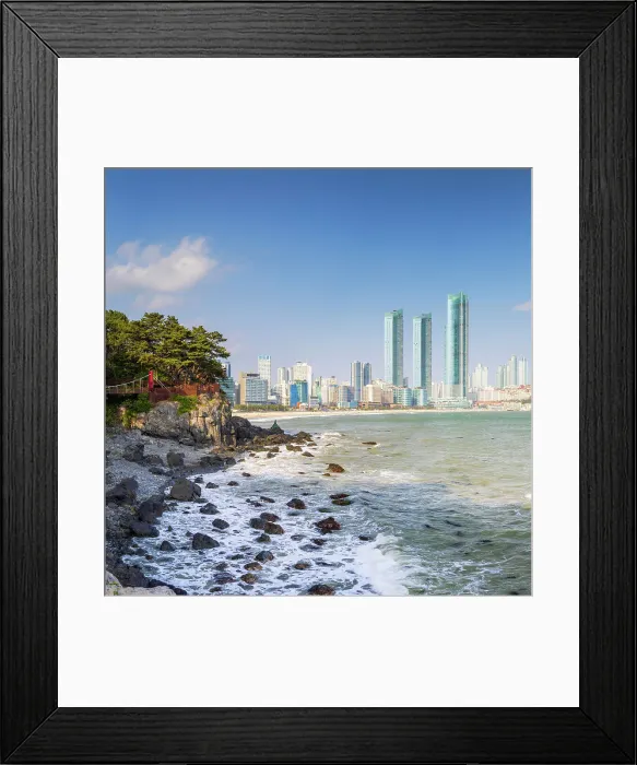 Framed Print : Haeundae beach, Busan, South Korea Framed Print : Haeundae beach, Busan, South Korea