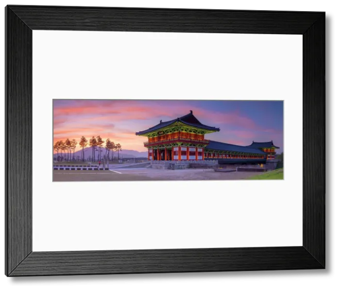 Framed Print : Woljeonggyo Bridge at sunset, Gyeongju, South Korea Framed Print : Woljeonggyo Bridge at sunset, Gyeongju, South Korea