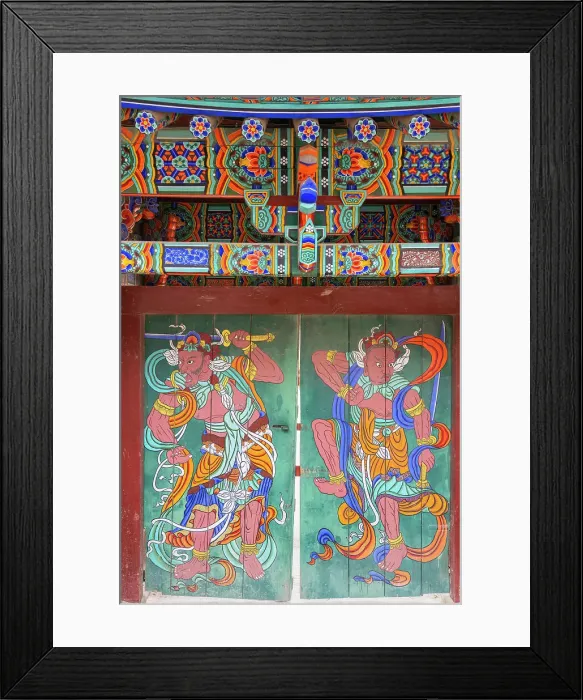 Framed Print : Gate at Bulguksa Temple (UNESCO World Heritage Site), Gyeongju, South Korea