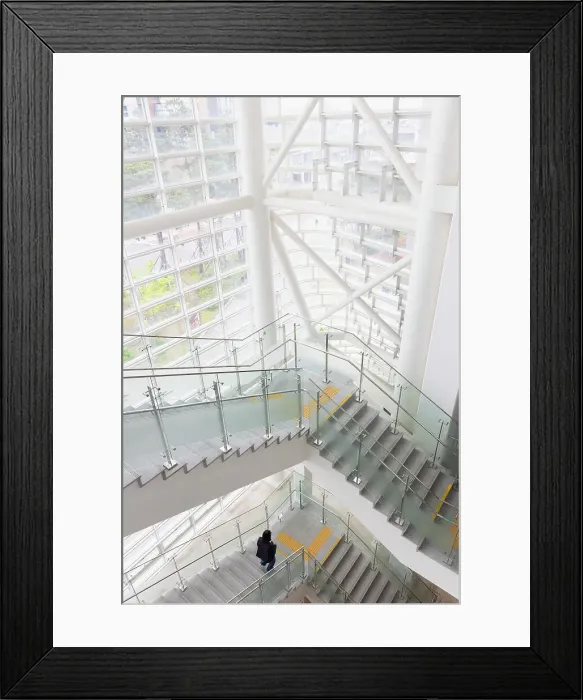 Framed Print : Interior of Busan Library, Daekpo, Busan, South Korea Framed Print : Interior of Busan Library, Daekpo, Busan, South Korea