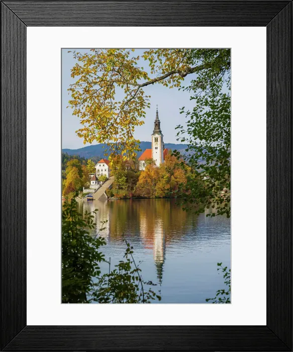 Framed Print : Church of the Assumption, Lake Bled, Upper Carniola Region, Gorenjska, Slovenia Framed Print : Church of the Assumption, Lake Bled, Upper Carniola Region, Gorenjska, Slovenia