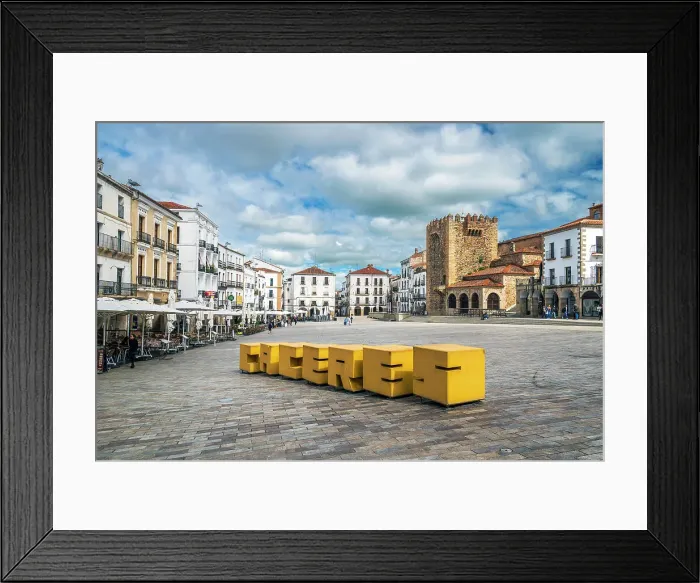 Framed Print : Plaza Mayor, Caceres, Extremadura, Spain Framed Print : Plaza Mayor, Caceres, Extremadura, Spain