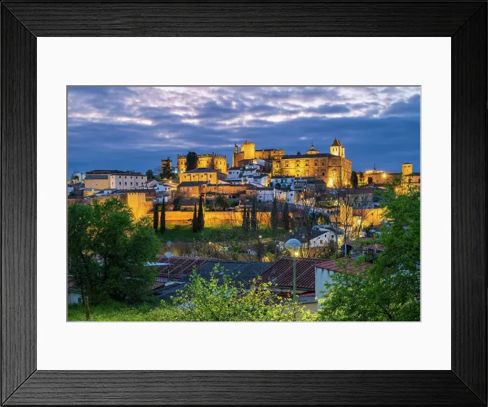 Framed Print : Medieval walled old town, Caceres, Extremadura, Spain Framed Print : Medieval walled old town, Caceres, Extremadura, Spain