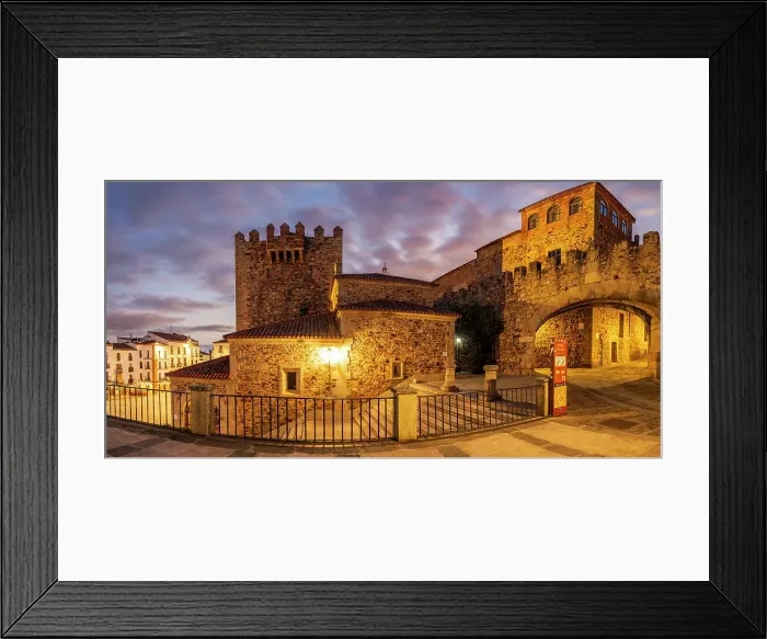 Framed Print : Bujaco Tower, Plaza Mayor, Caceres, Extremadura, Spain Framed Print : Bujaco Tower, Plaza Mayor, Caceres, Extremadura, Spain