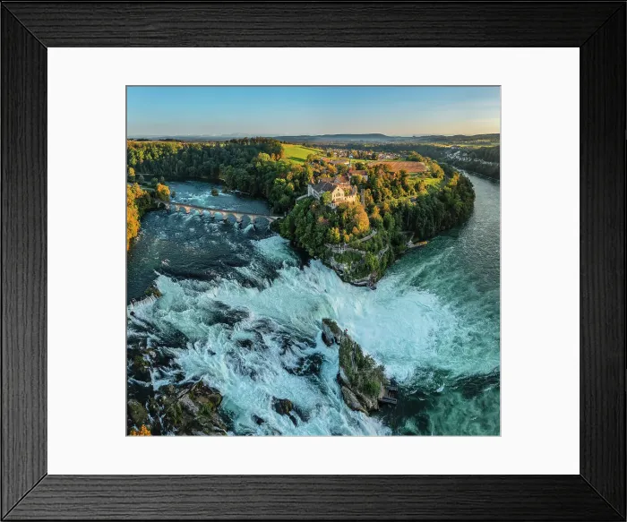 Framed Print : Rhine Falls near Schaffhausen with Laufen Castle, Neuhausen am Rheinfall, Switzerland Framed Print : Rhine Falls near Schaffhausen with Laufen Castle, Neuhausen am Rheinfall, Switzerland