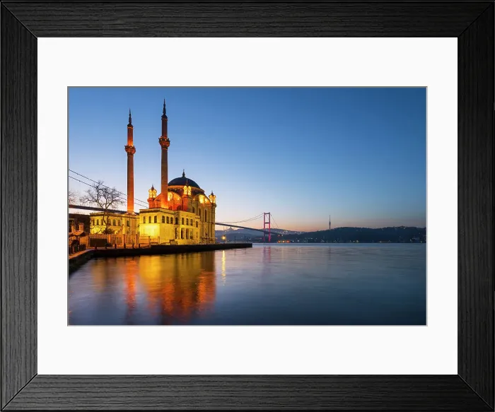 Framed Print : Ortakoy Camii (Mosque) and the Bosphorus Bridge, Ortakoy, Istanbul, Turkey Framed Print : Ortakoy Camii (Mosque) and the Bosphorus Bridge, Ortakoy, Istanbul, Turkey