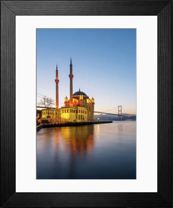 Framed Print : Ortakoy Camii (Mosque) and the Bosphorus Bridge, Ortakoy, Istanbul, Turkey Framed Print : Ortakoy Camii (Mosque) and the Bosphorus Bridge, Ortakoy, Istanbul, Turkey
