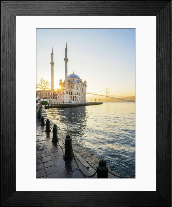 Framed Print : Ortakoy Camii (Mosque) and the Bosphorus Bridge, Ortakoy, Istanbul, Turkey Framed Print : Ortakoy Camii (Mosque) and the Bosphorus Bridge, Ortakoy, Istanbul, Turkey