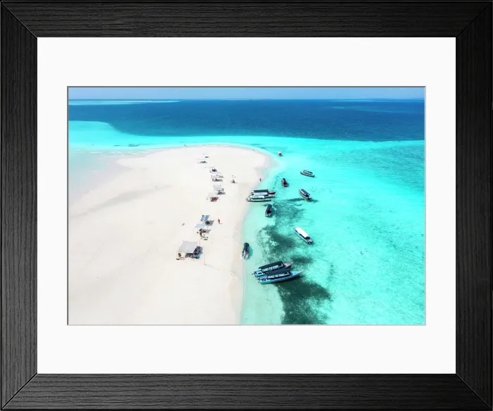 Framed Print : Nakupenda sandbank from above, Zanzibar, Tanzania, Africa Framed Print : Nakupenda sandbank from above, Zanzibar, Tanzania, Africa