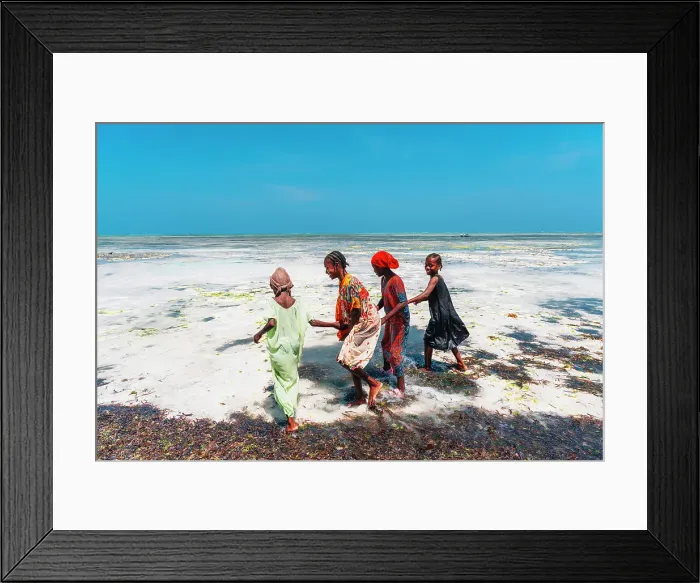 Framed Print : Children having fun at low tide, Nungwi, Zanzibar, Tanzania, Africa Framed Print : Children having fun at low tide, Nungwi, Zanzibar, Tanzania, Africa