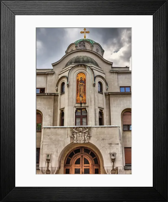 Framed Print : Serbian Orthodox Church Museum building, Belgrade, Serbia