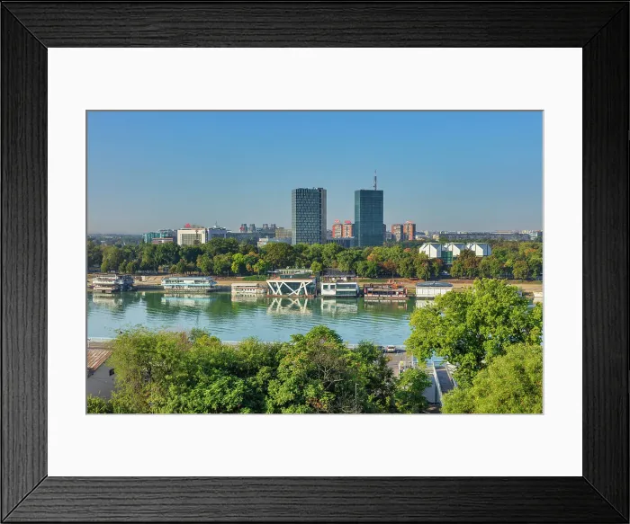 Framed Print : Modern architecture near Sava river, cityscape of Belgrade, Belgrade, Serbia Framed Print : Modern architecture near Sava river, cityscape of Belgrade, Belgrade, Serbia