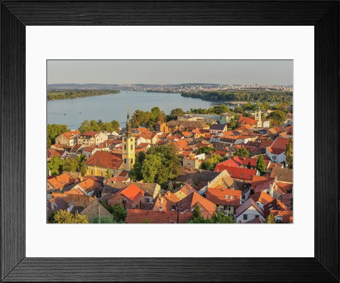 Framed Print : Cityscape of Belgrade, Zemun, Belgrade, Serbia Framed Print : Cityscape of Belgrade, Zemun, Belgrade, Serbia