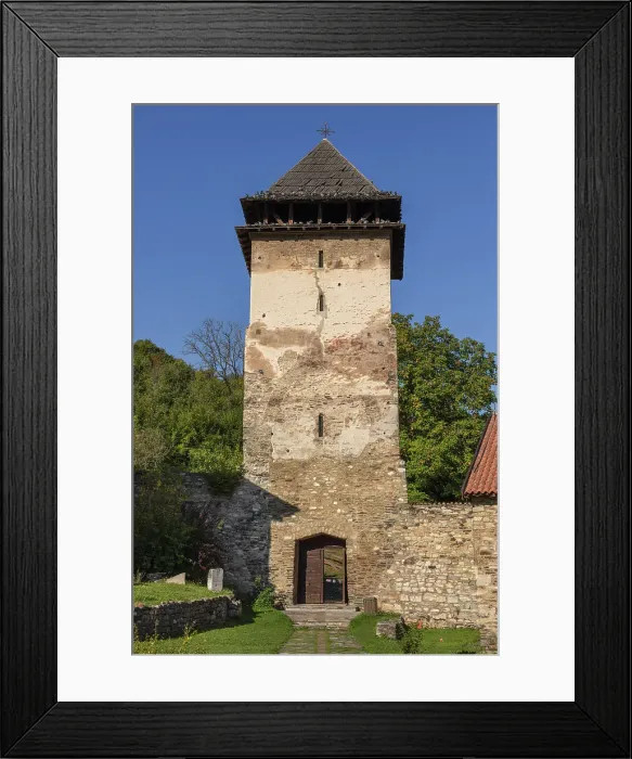 Framed Print : Bell tower, 13th century, Studenica monastery, Serbia Framed Print : Bell tower, 13th century, Studenica monastery, Serbia